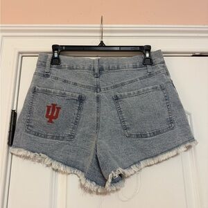 Indiana University Logo Denim Shorts